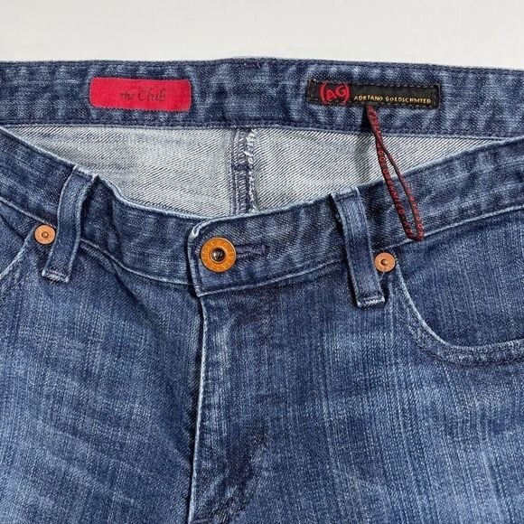 AG Adriano‎ Goldschmied The Club Women's Bootcut Denim Jeans Stone Wash Size 32 - Picture 3 of 5